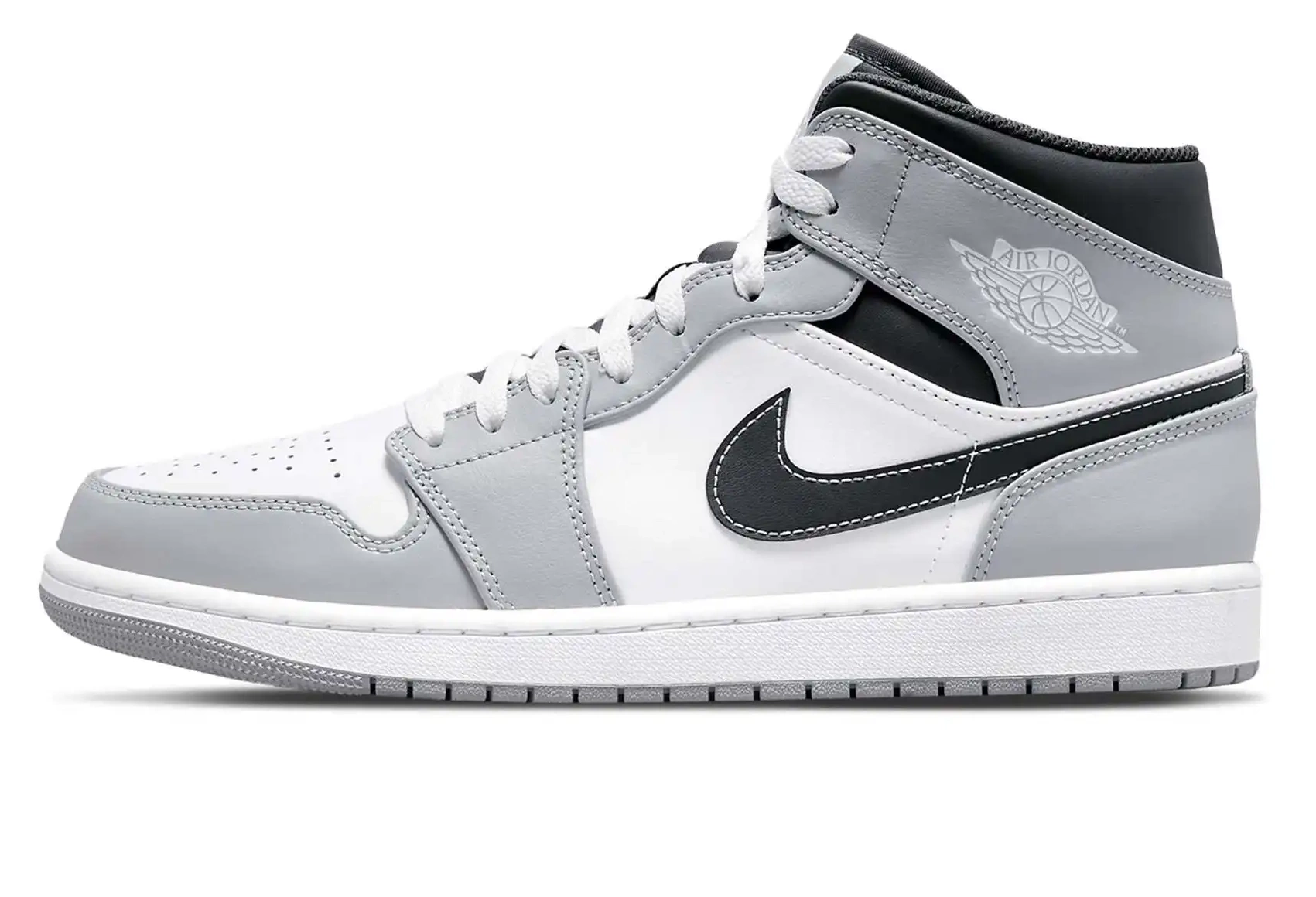 Smoke Anthracite Jordan 1 Air Light Grey Mid 0608